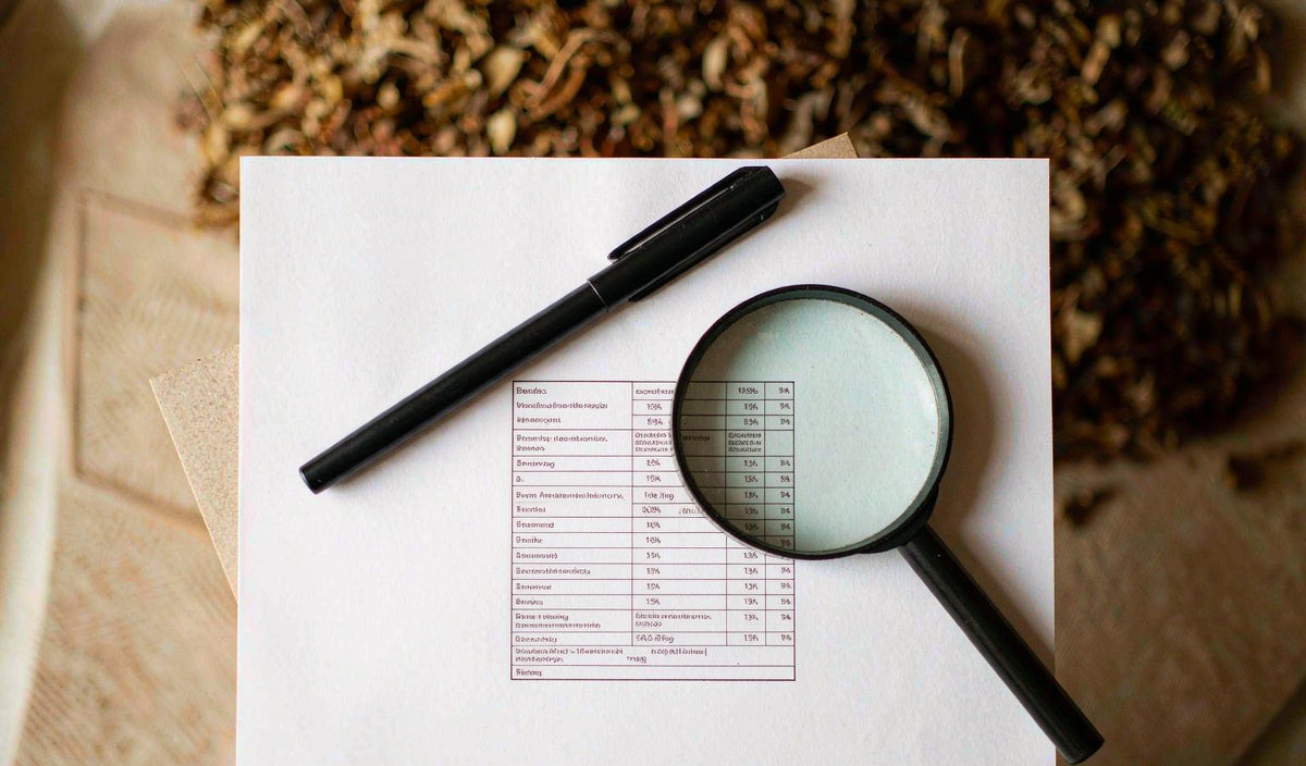 Reading licorice root extract on a supplement label