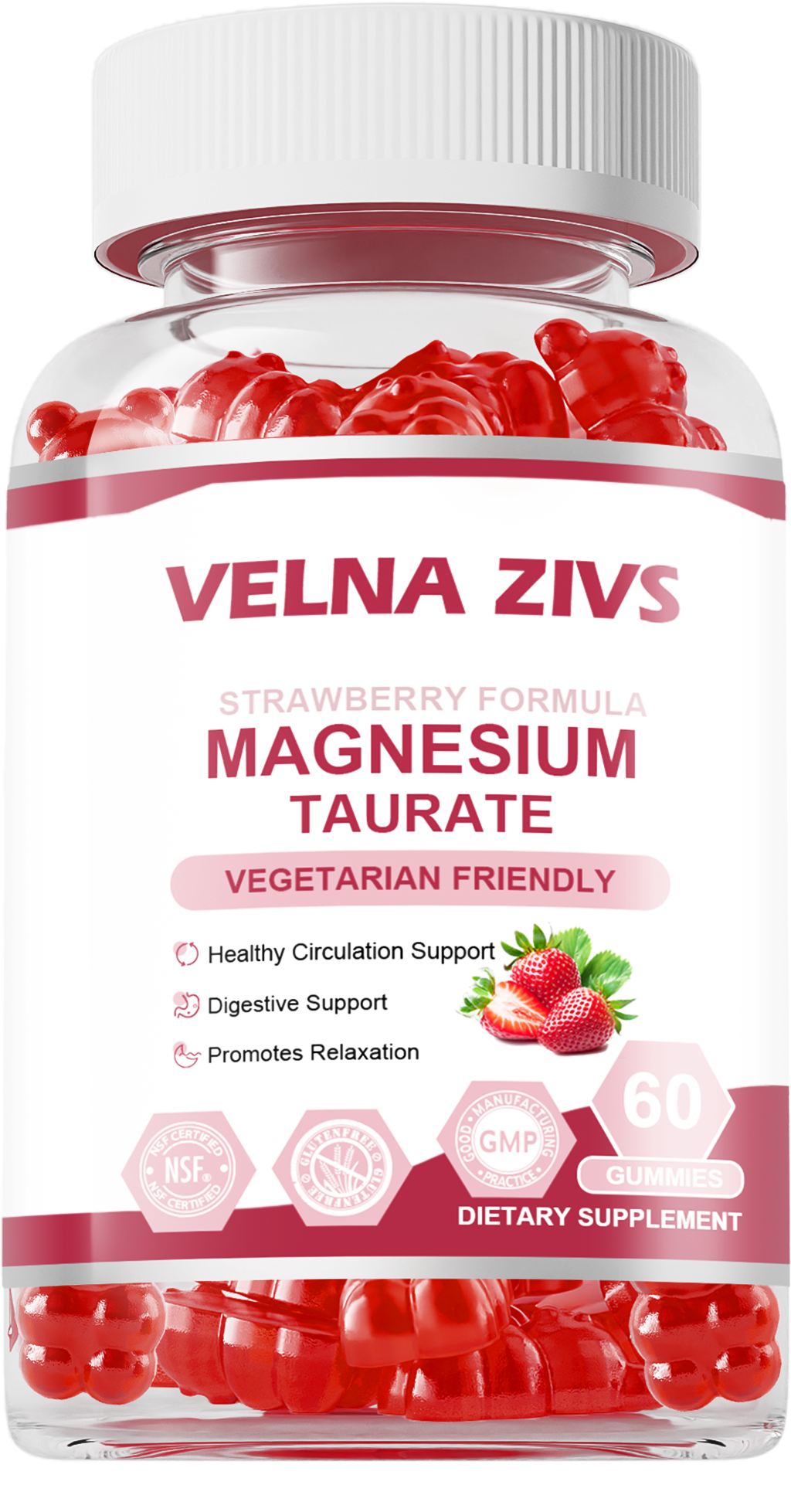 Magnesium Taurate Gummies 1800mg - Magnesium Bound to the Amino Acid Taurine