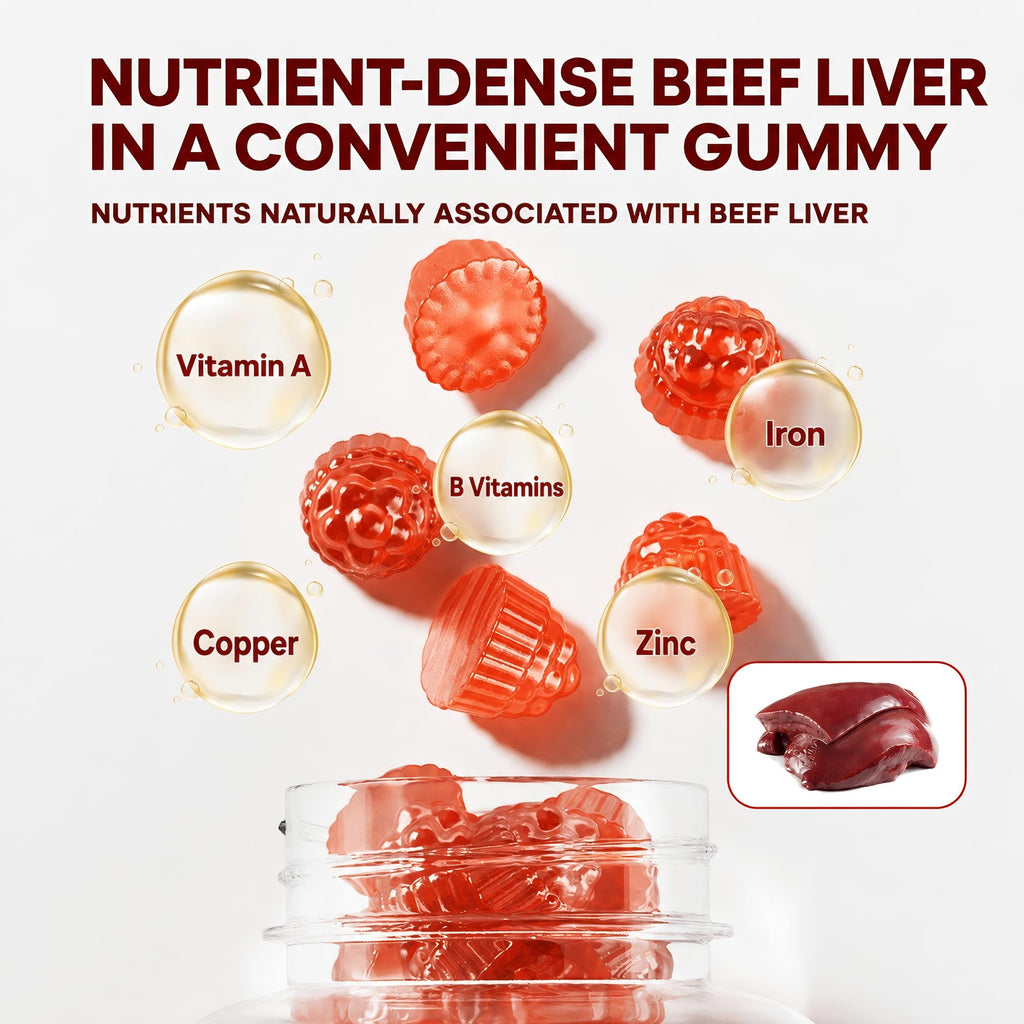 Beef Liver Gummies: Vitamin A, B12 and Iron - additional product image 6
