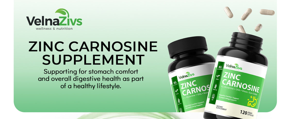 Zinc L-Carnosine with Mastic Gum - Chelated Zinc Complex with DGL and L-Glutamine - Product scene 1